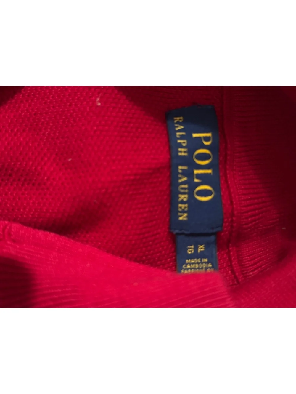 Polo Ralph Lauren Men's Red Half-Zip Sweater XL